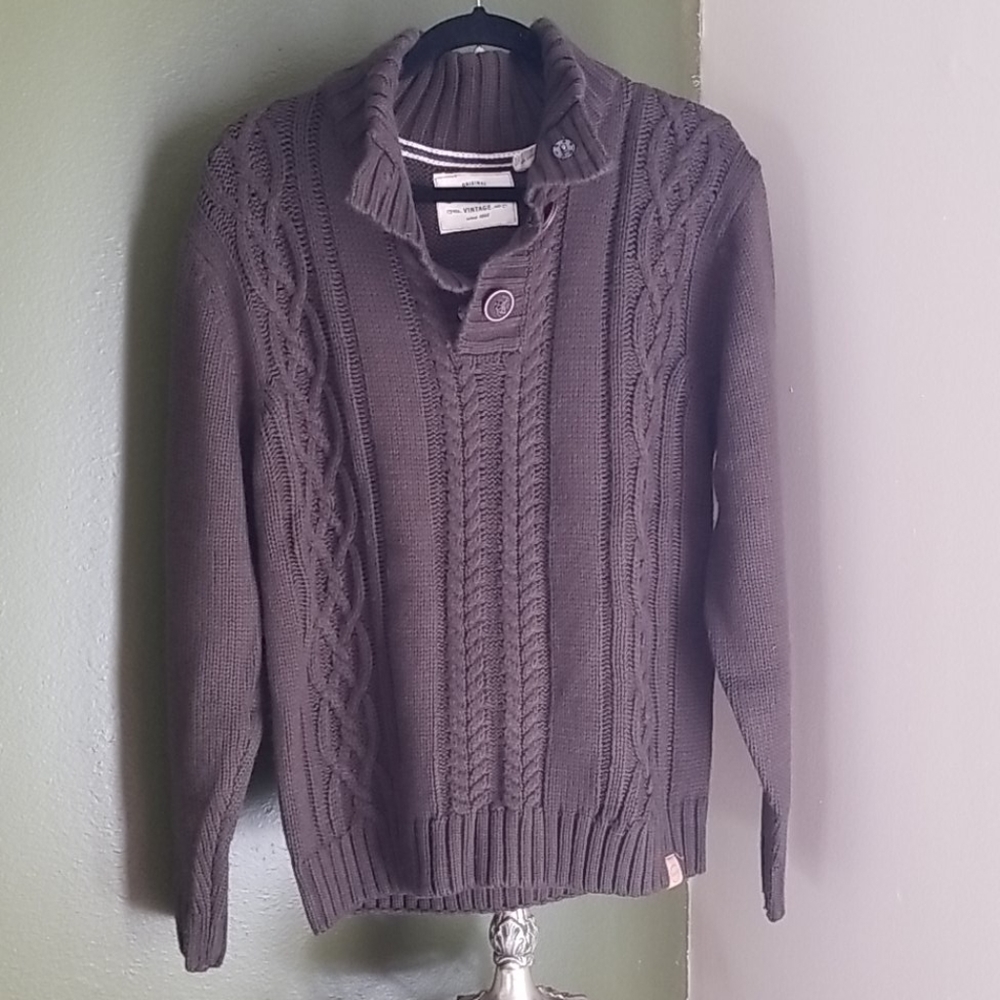 Men's Weatherproof Fisherman's Sweater